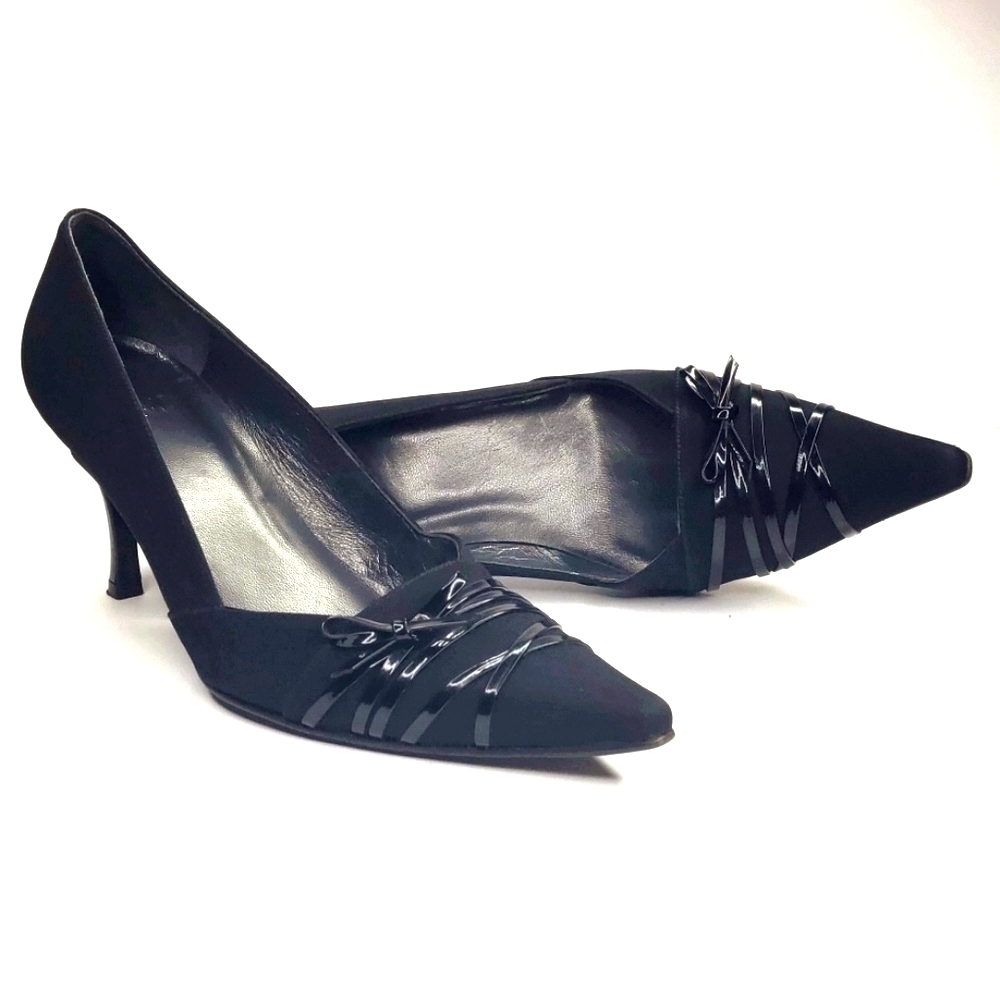 STUART WEITZMAN Black heel made in SPAIN size 9